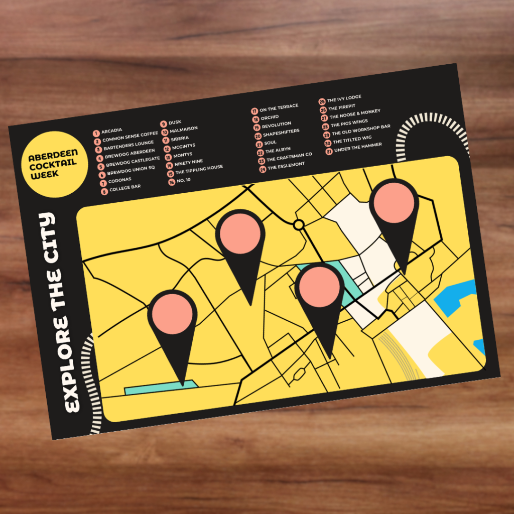 Aberdeen Cocktail Week Map
